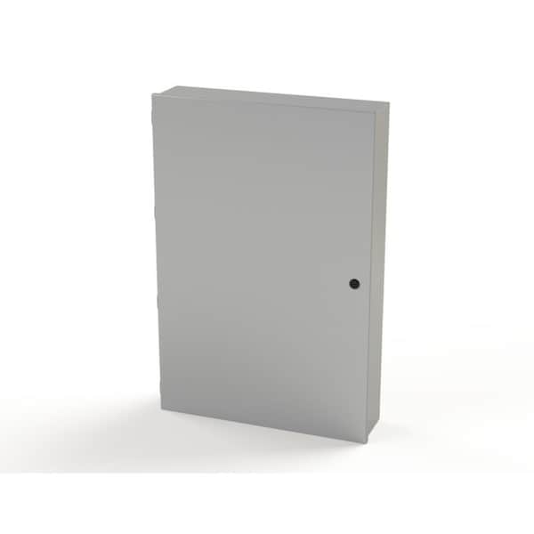 1/4 Turn Latch Electrical Enclosures, 36 in H, 6 in D, 24 in W, NEMA 1, Carbon Steel
